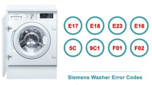 Siemens Washer Error Codes